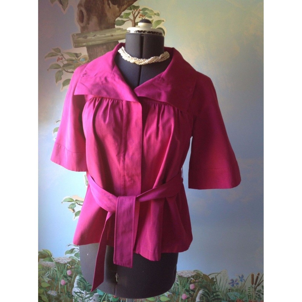 Worthington Petite Women 3/4 Sleeve Pink Jacket Coat Size Medium